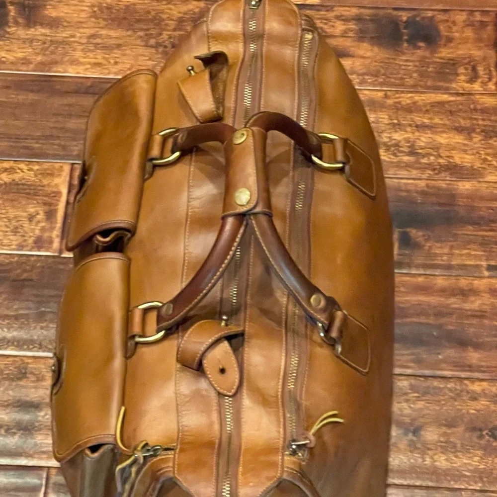 Vintage Marley Hodgson Ghurka Express No. 2 Leather Duffle Travel Bag USA